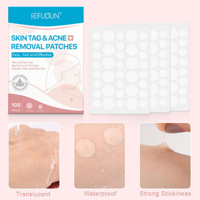 Acne Skin Tag Remover Beauty Acne Patch Wart Removal Stickers Removal Care Invisible Blackhead Skin Patch