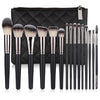 15 Makeup Brushes Set Full Set Matte Black Makeup Tools