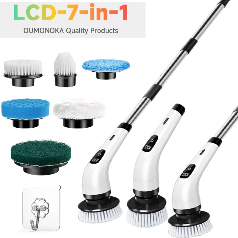 Helium Flash Cordless Spin Scrubber – Powerful Electric Cleaning Brush (3 Models Available)